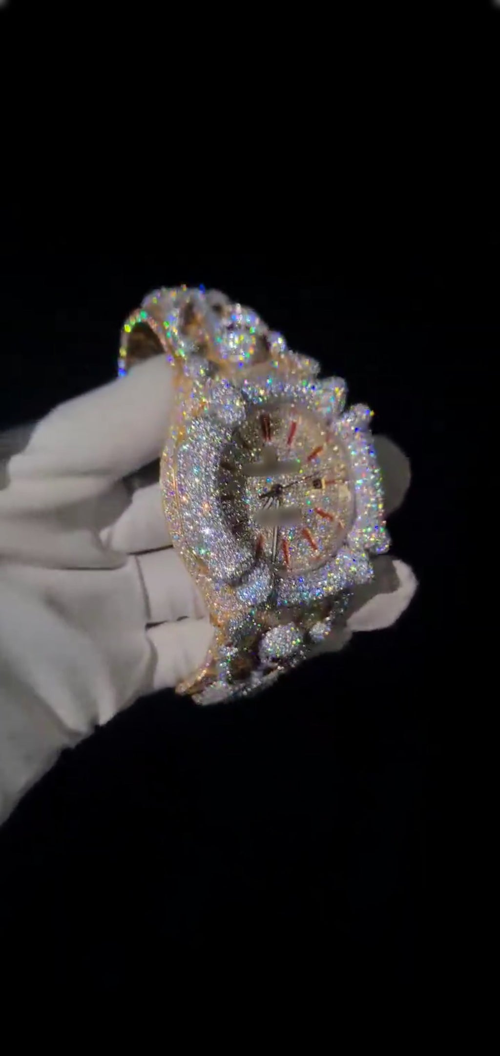 1:1 ICED OUT SKELETON WRIST BLING