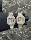 1:1 ICED OUT TWO TONE WRIST BLING SET