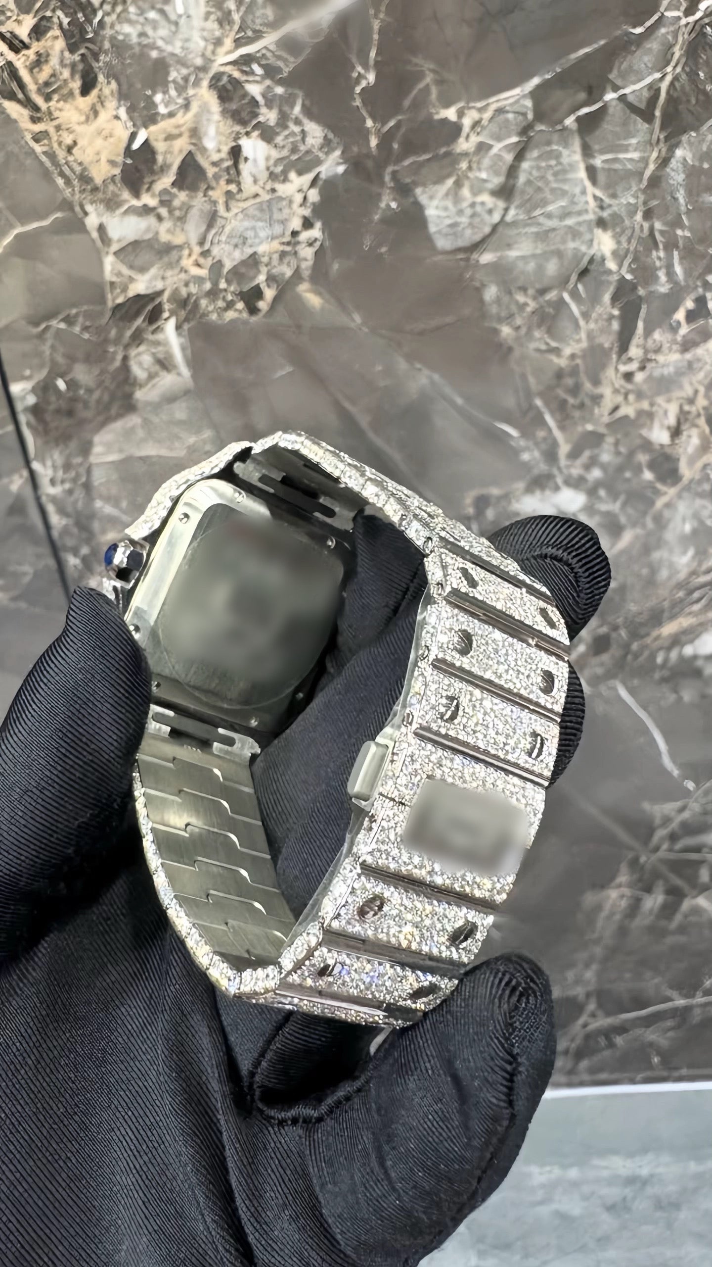 1:1 Iced Out Red Face Wrist Bling
