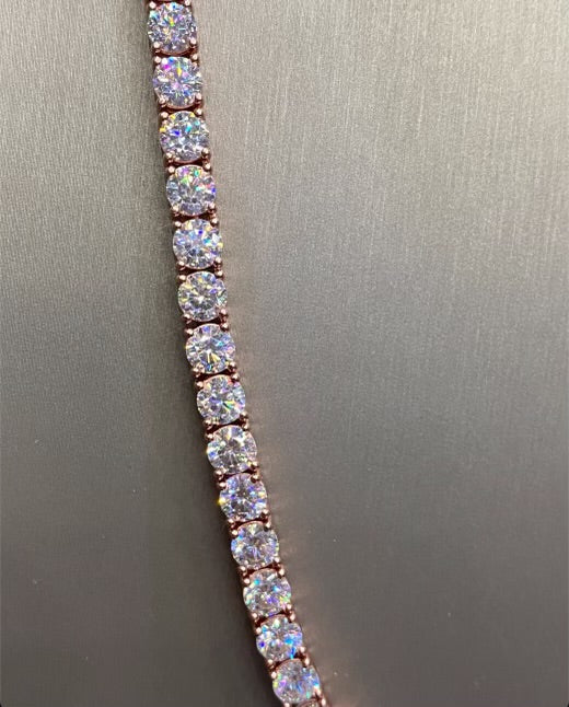 1:1 Rose Gold Iced Out Neck Bling