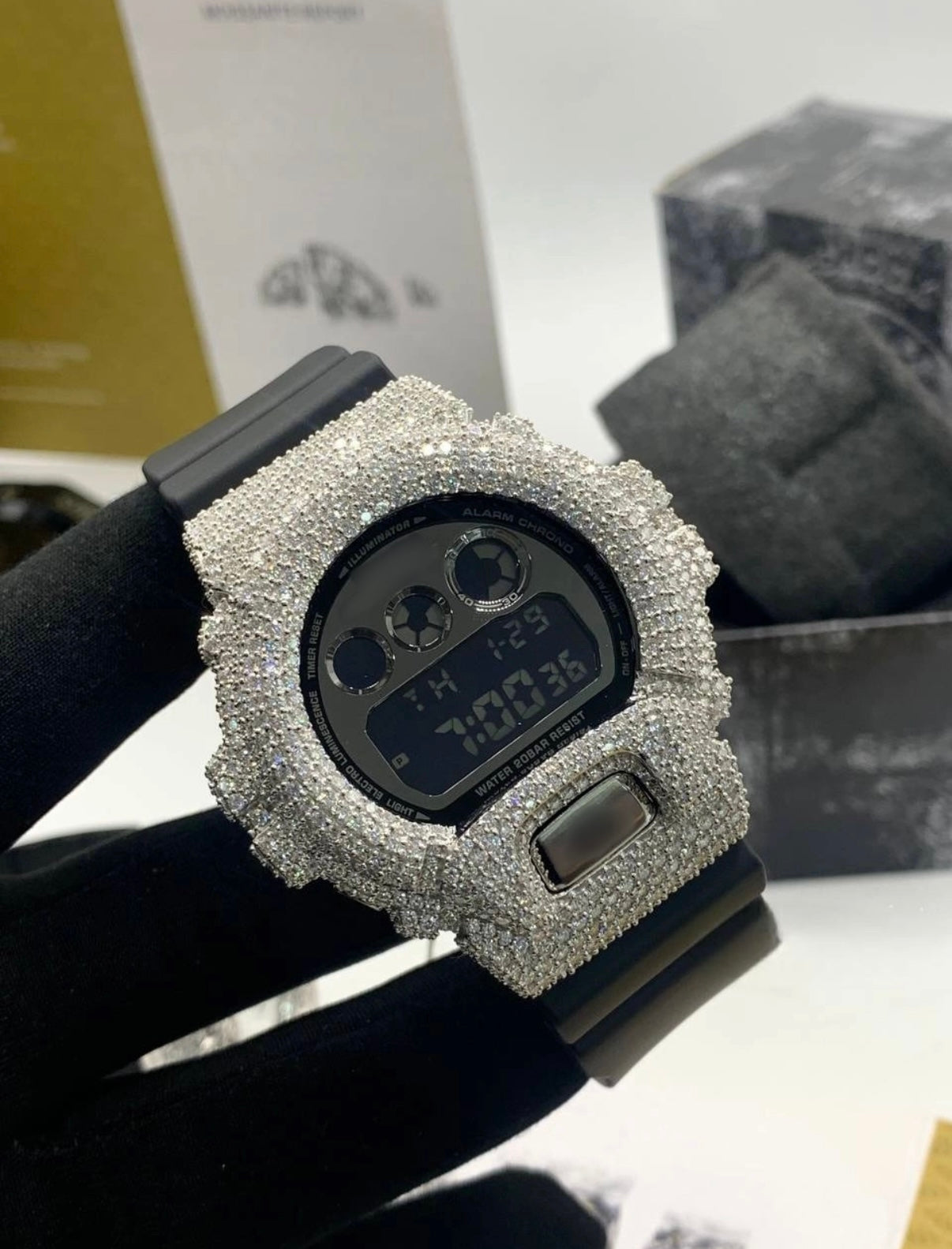 1:1 ICED OUT SHOCKER WRIAT BLING SET