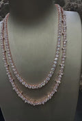 1:1 Iced Out Rose Gold Pointy Stone Neck Bling