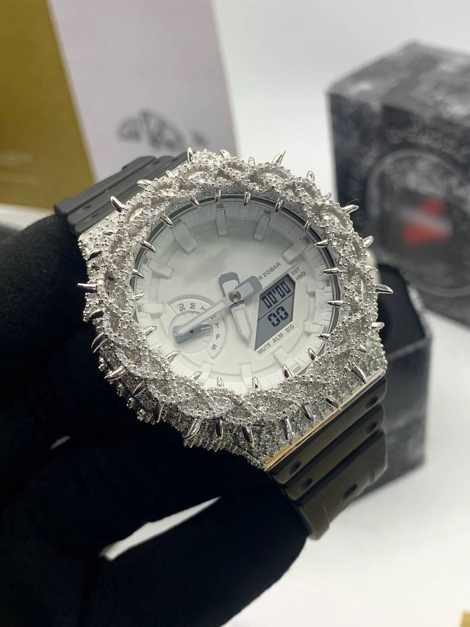 1:1 ICED OUT SHOCKER WRIAT BLING SET