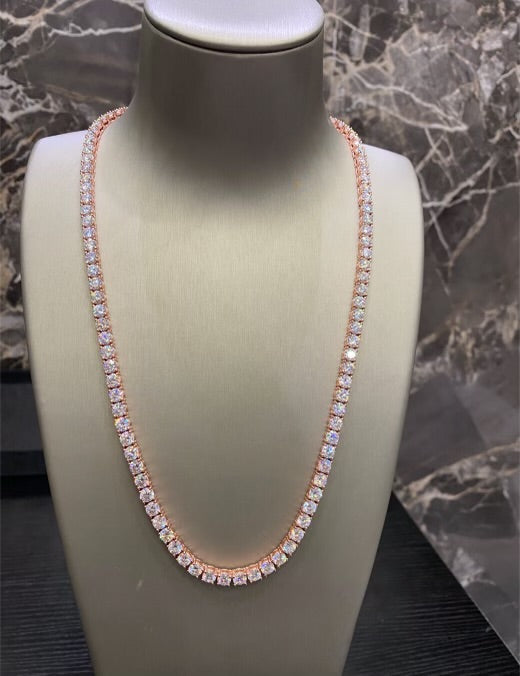 1:1 Rose Gold Iced Out Neck Bling