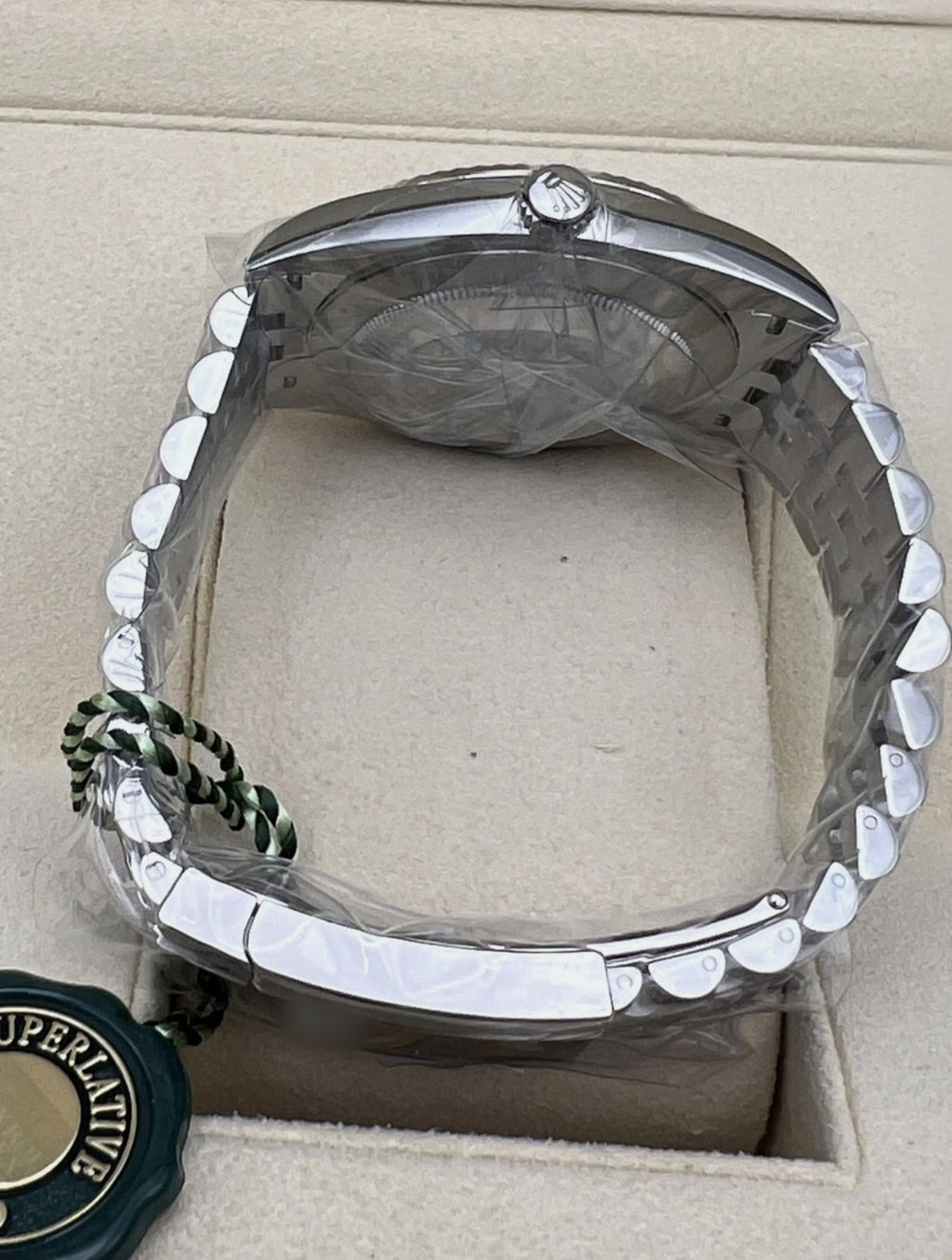 1:1 PLAIN SILVER WRIST BLING