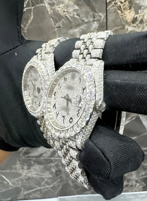 1:1 Fully Customizable Iced Out Twin Wrist Bling Set