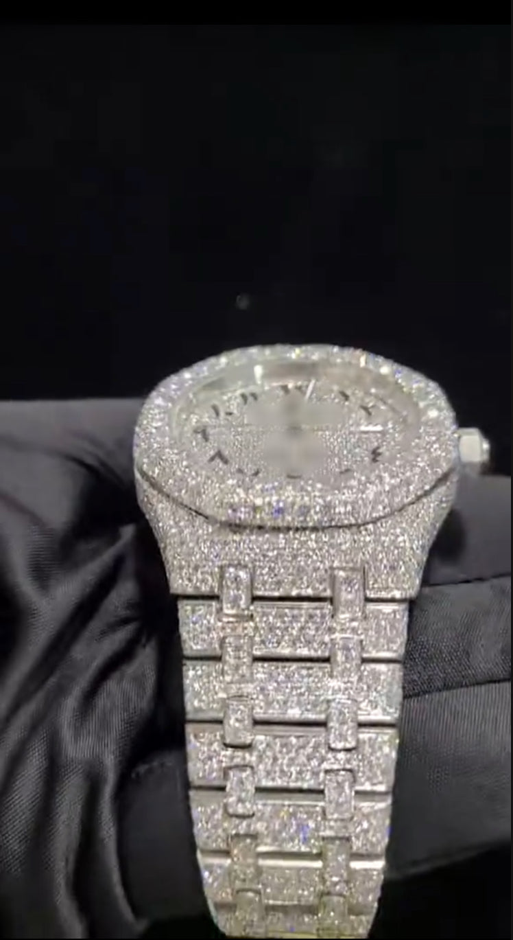 1:1 Iced Out Cursive Wrist Bling