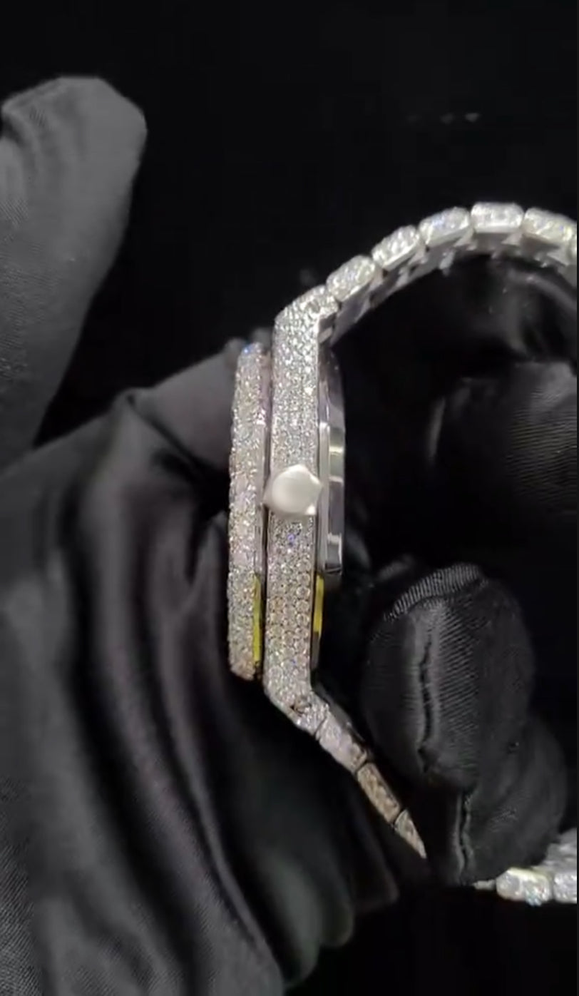 1:1 Iced Out Cursive Wrist Bling
