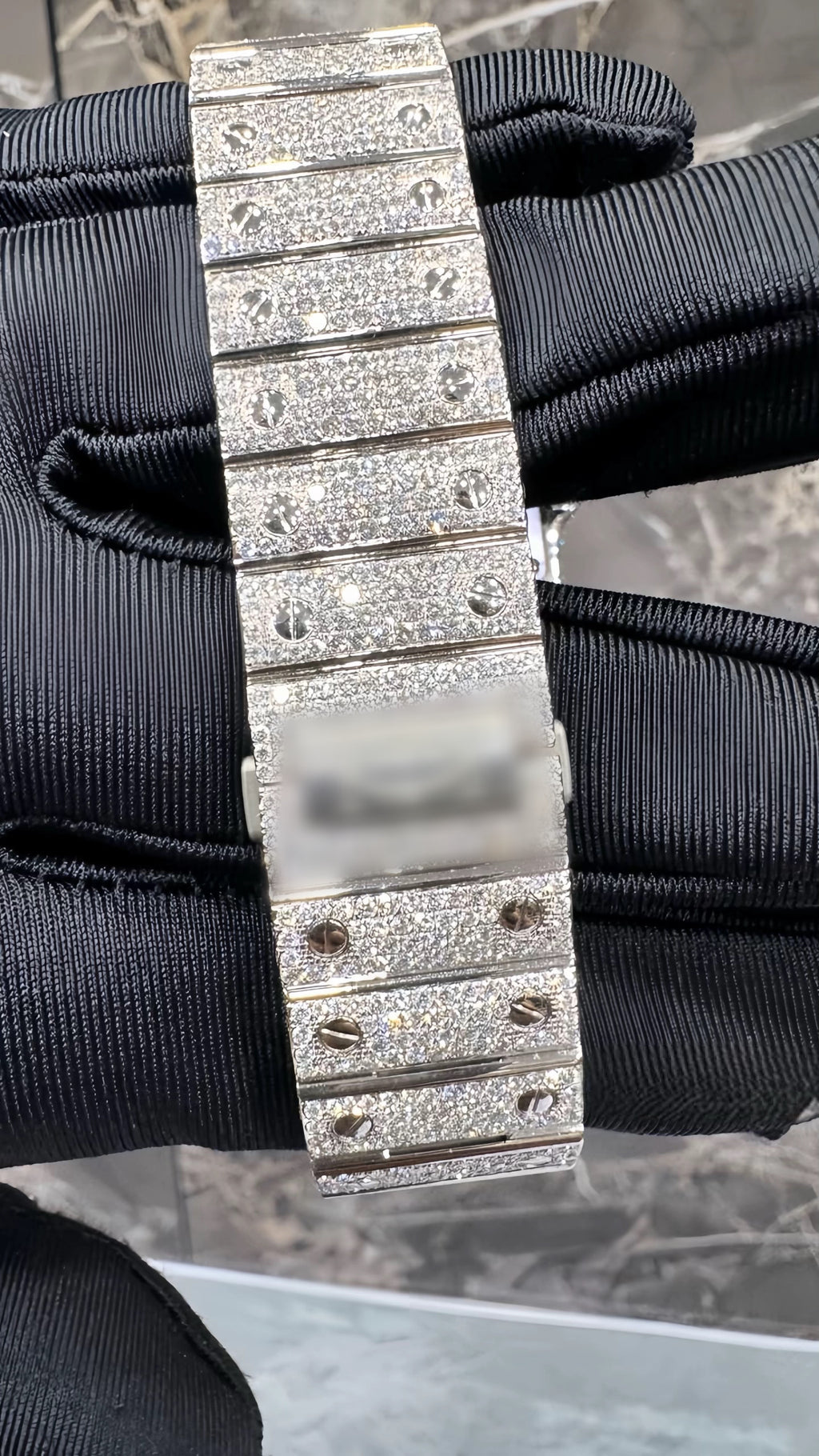 1:1 Iced Out Red Face Wrist Bling