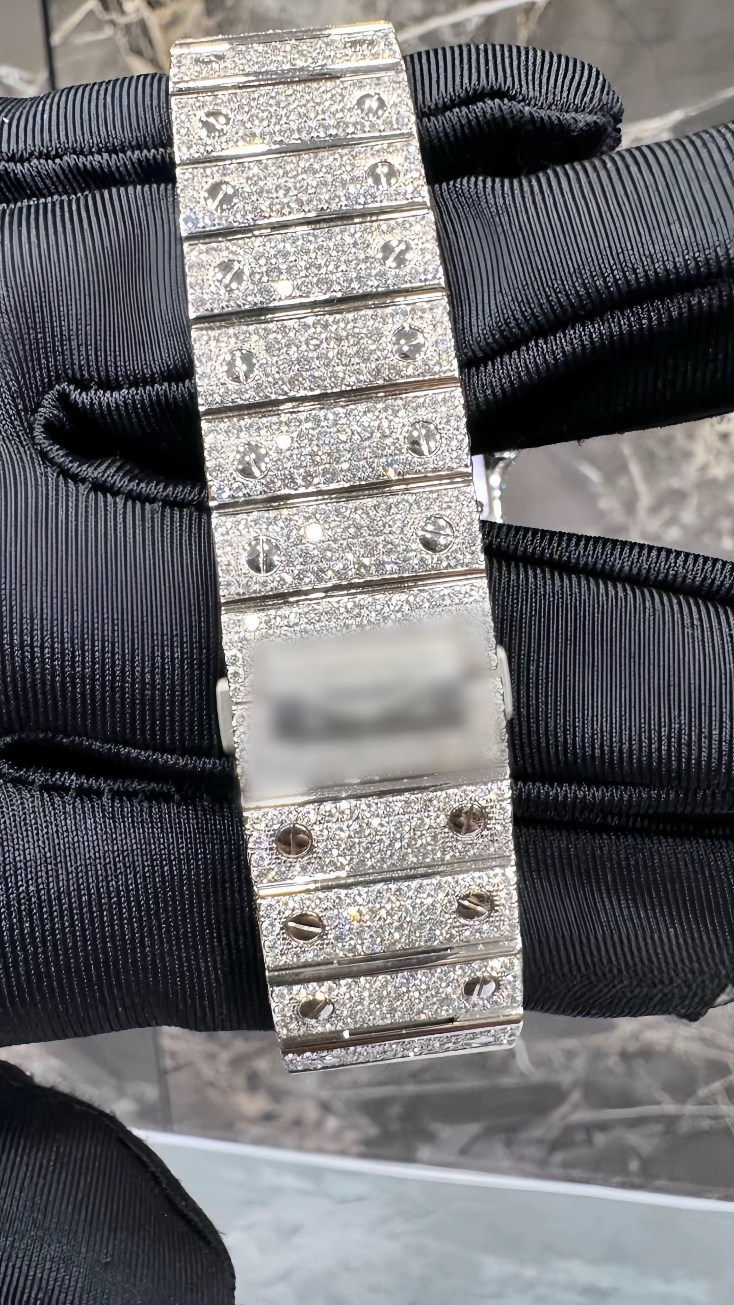 1:1 Iced Out Red Face Wrist Bling