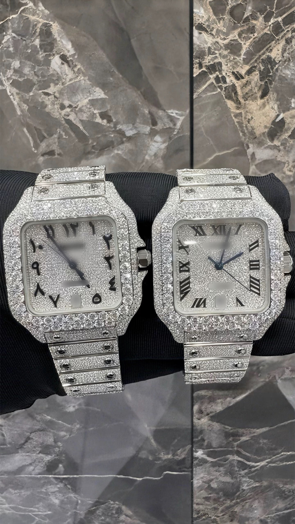 1:1 Iced Out Twin Luxury Wrist Bling