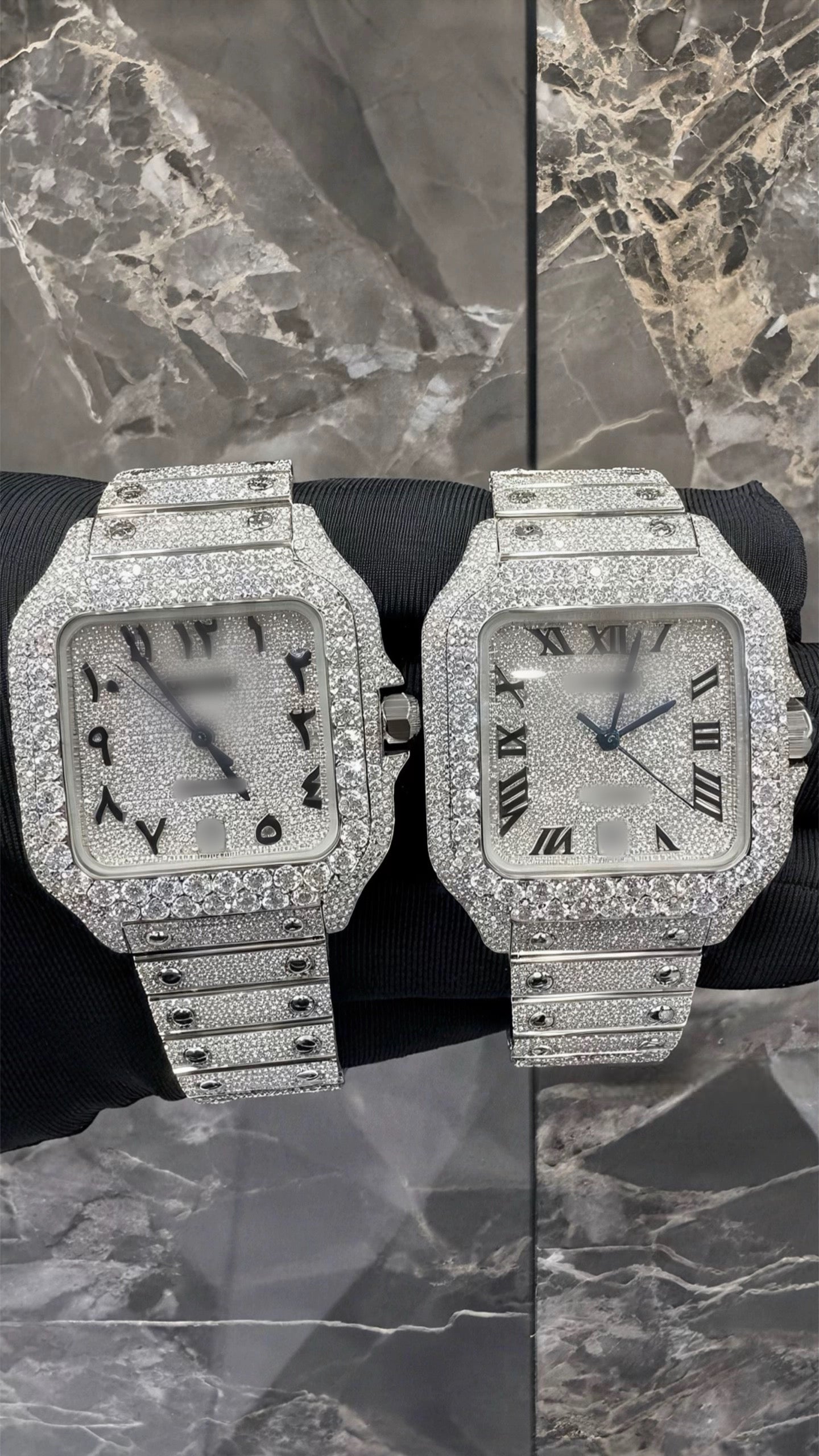 1:1 Iced Out Twin Luxury Wrist Bling