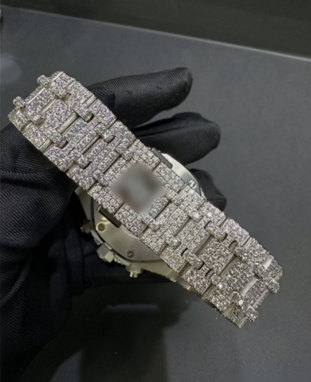 1:1 Iced Out Mini Dial Wrist Bling