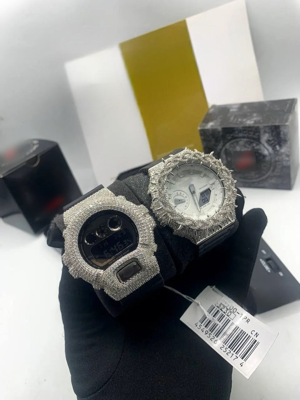 1:1 ICED OUT SHOCKER WRIAT BLING SET
