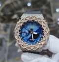 1:1 Iced Out Blue Face Thorn Shock Wrist Bling